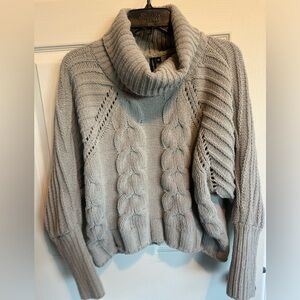 Size extra small light green cowl neck sweater slightly cropped